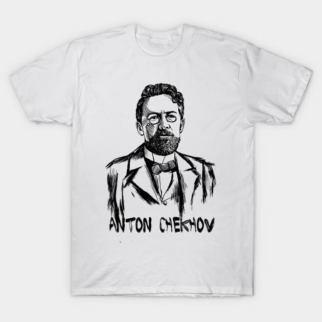 Chekhov 2 T-Shirt by HelenaCooper